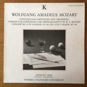 Wolfgang Amadeus Mozart, Anthony Spiri, Ensemble Frankfurt Concertant 美盤