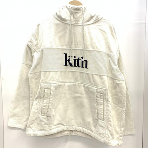 【中古】KITH コーデュロイ パーカー 白 #2349　キス[240092255086]