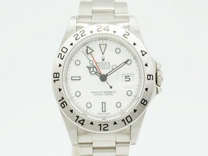 a.●【ROLEX ロレックス】エクスプローラー II 白文字盤 S番 16570 自動巻腕時計