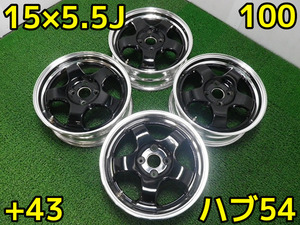 2405W3♪WORK マイスターS1♪PCD100/4穴/15×5.5J/+43♪軽自動車等♪即発送いたします♪店頭手渡し大歓迎♪アップライジング♪太田店