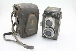 【訳あり品】 GRAFLEX 22 GRAFTAR 85mm F3.5 ケース付き 二眼カメラ v1768