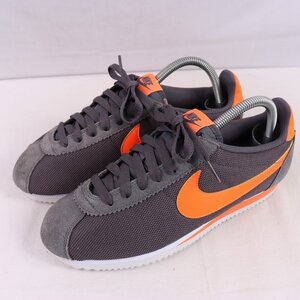 CLASSIC CORTEZ NYLON 25.0cm /NIKE クラシックコルテッツナイロン ナイキ 古着 中古 ダークグレー オレンジ 白 メンズ スニーカー xx8407