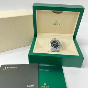 【222204】ROLEX ロレックス GMTマスターII 126710BLNR ブラックドット文字盤 腕時計 メンズ バットマン ジュビリーブレス 新品 未使用