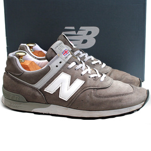 イングランド製★ニューバランス NEW BALANCE★ローカットスニーカー US9.5=27.5 M576GRS レザースニーカー グレー メンズ i-723