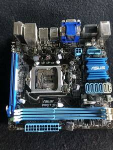 ASUS Tek intel socket 1155 DDR3 メモリ対応 miniMini-ITXマザーボード P8H77-I ジャンク品　動作未確認PCパーツ 