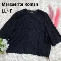 美品 Marguerite Roman LL~F 長袖 ブラック 黒 レース B