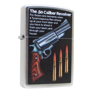 ジッポー オイルライター アメリカ加工 The 50 caliber Revolver Z207-119759&ギフトボックスセット（オイル＋フリント+BOX）/送料無料