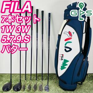 FILA フィラ 7本セット レディースゴルフ 初心者 入門 大人気モデル コースデビュー 右利き 女性 カーボンシャフト