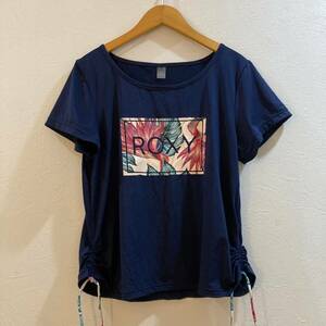 ROXY/ロキシー 半袖Tシャツ ネイビー 紺 レディース M