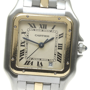 カルティエ CARTIER Ref.83083241 パンテール MM デイト 1ロウ クォーツ ボーイズ メーカーOH済み_838379