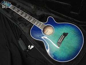 Takamine FPT181AC SBB タカミネ シースルーブルーバースト アコースティックギター エレアコ アーチトップ/バック