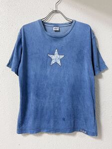 ハリウッド ランチ マーケット GAIJIN MADE インディゴ 刺繍 スター Tシャツ 