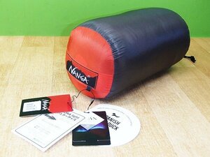 未使用 NANGA マミー型シュラフ AURORA Light 350DX レッド レギュラー 寝袋 ナンガ アウトドア キャンプ N13XRE11
