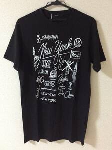 ◆イタリア製◆ 新品未使用・即決即発・送料無料 メンズ Tシャツ 半袖 黒色