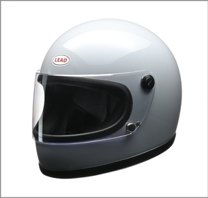 フルフェイスヘルメット　 RX-100R-GY　グレー　フリー（57～60cm未満)サイズ　RX-100R GY リード工業