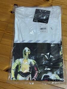 ユニクロ　スターウォーズ　Tシャツ　Lサイズ　UNIQLO STAR WARS C-3PO R2-D2