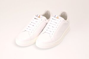 特価 ランバン メンズ レザー スニーカー DDB0 ホワイト サイズ40 約25.3cm LANVIN SKDK0A GOTE E23 0000 WHITE 新品