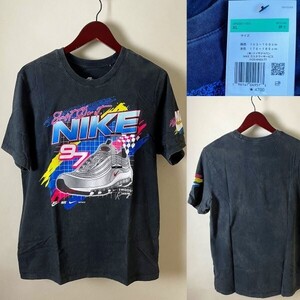 ★【新品 定価5170円】★アトモス限定 ヴィンテージ加工 NIKE ナイキ AIR MAX 97 OG Sliver Bullet Tシャツ ブラック XL 半袖　DR8001-010