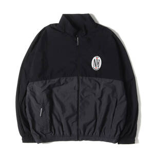 NEIGHBORHOOD ネイバーフッド ジャケット サイズ:L 23SS ワッペン付き ナイロン トラックジャケット (BICOLOR TRACK JACKET) ブラック