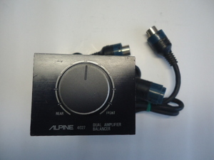 ☆　ALPINE 4027 フェーダーコントローラー　DUAL AMPLFIER BALANCER　デュアルアンプバランサー　動作未確認