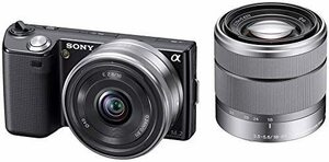 ソニー SONY ミラーレス一眼 α NEX-5 ダブルズームレンズキットE16mm F2.8(中古品)