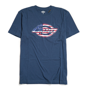 【 新品本物 USA購入】Dickies ディッキーズ■ American Flag Graphic Tee ■ ネイビー / XXL ■ 半袖 ロゴ グラフィック Tシャツ AR-01