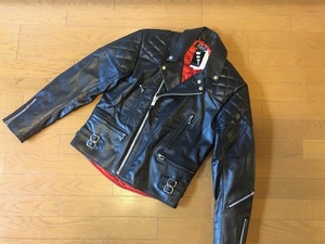 ☆★未使用品★☆ 牛革 パッド付ダブルライダース ＵＫスタイル　本革　