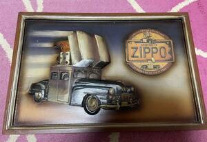 ジッポー　ZIPPO 木製看板　重量感あり　古いもの