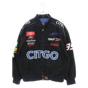 JH Design ジェイエイチデザイン VINTAGE CITGO JKT パッチデザインバイカージャケット ブラック ヴィンテージ