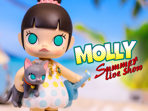 絶版 入手困難 ポップマート POPMART Kennyswork MOLLY Summer Live Show ビッグサイズ フィギュア かわいい