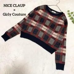 ナイスクラップ ✳️Girly Couture コラボニット セーター チェック