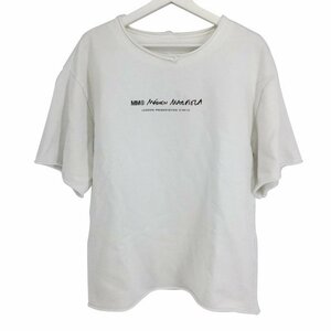 マルタン マルジェラ Martin Margiela エムエムシックス MM6 18SS カットオフ 半袖 スウェットシャツ トレーナー 綿100％ S ホワイト