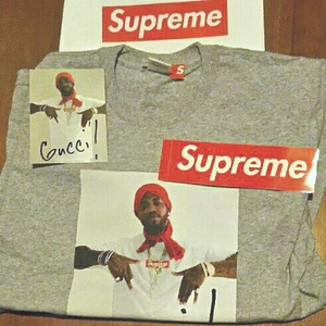 新品 半タグ ステッカー 2枚 フル　シュプリーム Supreme GUCCI Mane 半袖 Tシャツ boxlogo メンズ アメリカ製 ボックスロゴ 希少タイプ