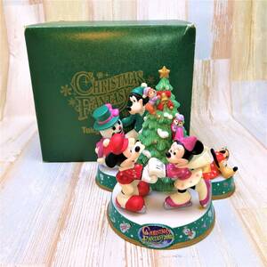 レア★クリスマス ファンタジー 2002 Christmas Fantasy ミッキー ミニー チップ＆デール グーフィー プルート ★フィギュアリン Disney