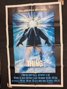 長E081/US版1sh 映画ポスター【 The Thing 】（遊星からの物体X）監督 ジョン・カーペンター/ORG 60/6/1円～