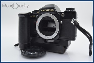 ★特別特価★ オリンパス Olympus OM10 QUARTZ ブラック + WINDER 2 ストラップ＆キャップ付属 オリンパスOM用(MF) 同梱可 #sh1456