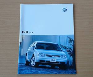 ★フォルクスワーゲン・ゴルフ Golf L/L Plus 2003年8月 カタログ ★即決価格★