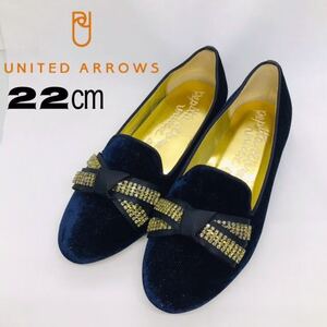 united arrows pepita dora デザインパンプス 22㎝