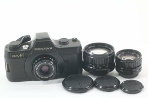 PENTAX ペンタックス AUTO 110 PENTAX-110 50mm F2.8/18mm F2.8/24mm F2.8 フィルム カメラ 単焦点 レンズ ジャンク品 44859-K