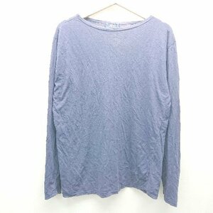 ◇ SAINT JAMES クルーネック 無地 薄手 春向け カジュアル 長袖 Ｔシャツ 表記なし ネイビー レディース E