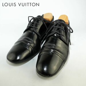 Louis Vuitton ルイヴィトン 6 25.0 ビジネスシューズ ドレスシューズ 外羽根式 メンズ 革靴 本革 レザー 黒 ブラック/DC155