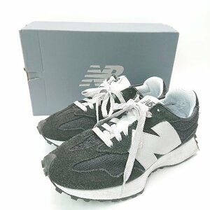 ◇ ◎ NEW BALANCE ニューバランス MS327MM1 スエード メッシュ カジュアル スニーカー サイズ27 ブラック グレー メンズ E