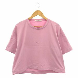 Acne Studios / アクネストゥディオズ | クロップドショートスリーブTシャツ | S | ピンク | レディース