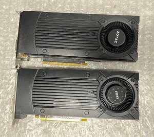 ジャンク　2台まとめ NVIDIA GEFORCE GTX 960 グラフィックボード hdmi/dp/dvi