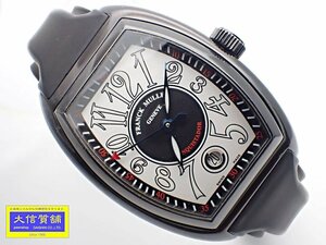 FRANCK MULLER フランク・ミュラー コンキスタドール 8000SCJ メンズ 自動巻 PVD ラバー OH済 正規 中古B+ 【送料無料】 B-2247