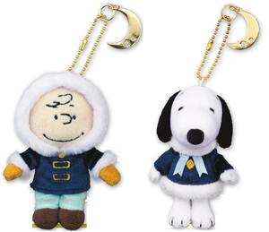 163◇チャーリー スヌーピーマスコットキーチェーンセット USJ 2020 クリスマス イベント Snoopy 限定 希少 Christmas Event マスコット