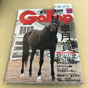 F08-075 週刊 Gallop 2002年 4月14日号 発行人 渡辺秀茂 編集人 芹澤邦雄 編集長 岡田毅 発行所 産業経済新聞社 