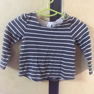 baby GAP ベビー　女の子　トップス カットソー　グレー×ピンク