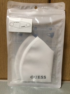 GUESS LOGO MASK 洗えるマスク ウォッシャブルマスク フェイスマスク 立体型 ホワイト ML1A7730RT