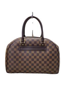 LOUIS VUITTON◆ノリータ_ダミエ・エベヌ_BRW/PVC/BRW